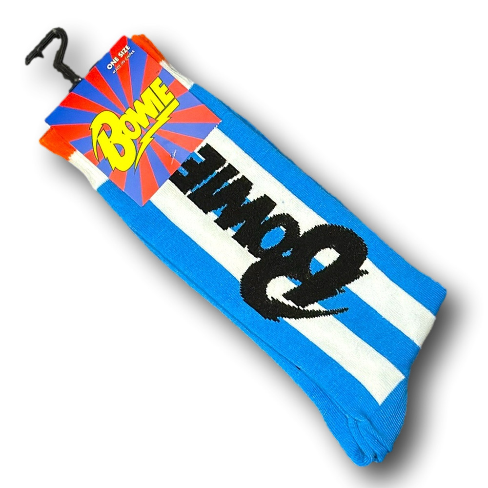 3/$20 David Bowie Funny Novelty Crew Socks - NWT - Picture 3 of 3